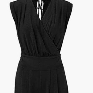 Cabi black knit downtown jumpsuit large